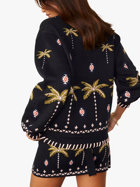 Havana Palm Cardigan