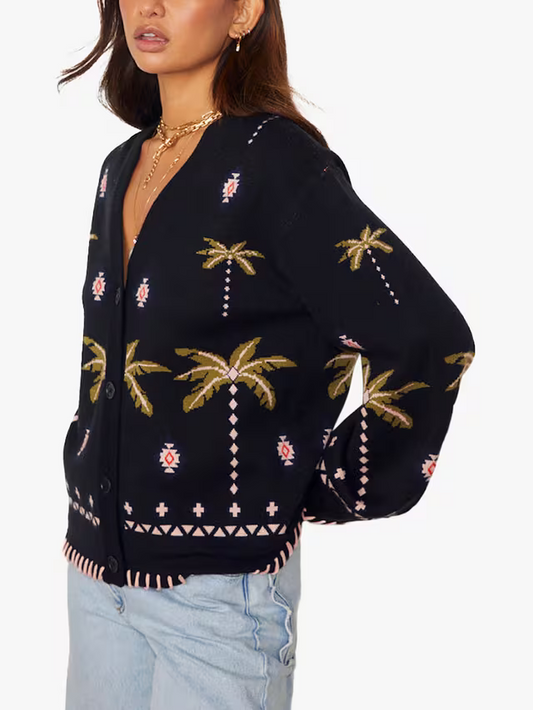 Havana Palm Cardigan