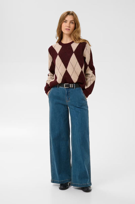 Argyle Crew Neck Jumper