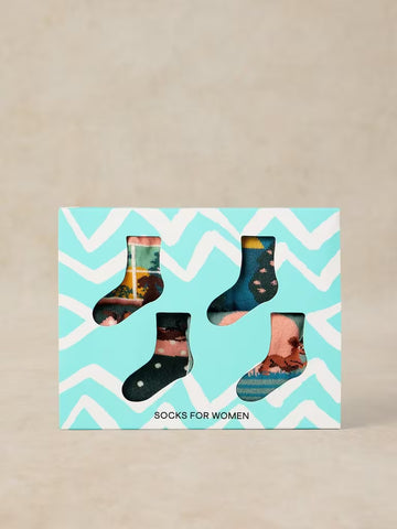 4 Pack Playful Sausage Socks