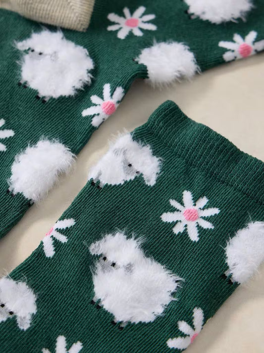 Fluffy Sheep Ankle Sock