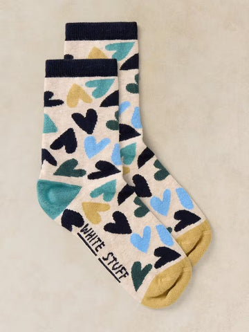 All Over Heart Ankle Sock