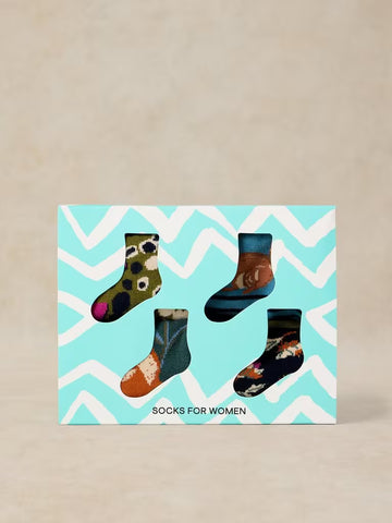 4 Pack Garden Animal Socks