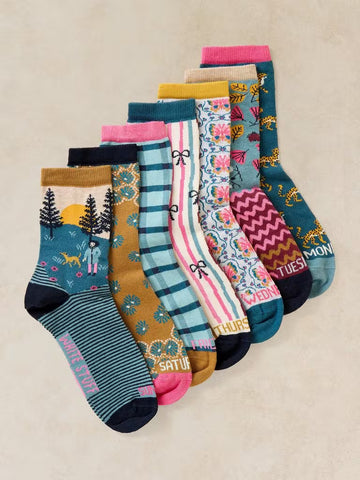 7 Pack Day Of The Week Socks
