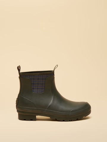 Foxton Tartan Detail Short Welly Boot