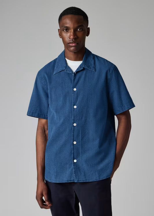 Denim Relaxed Short Sleeve Shirt