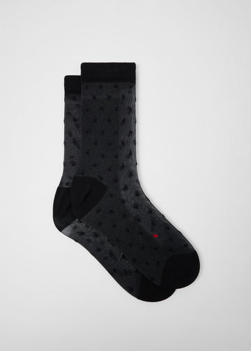 Sheer Polka Dot Socks