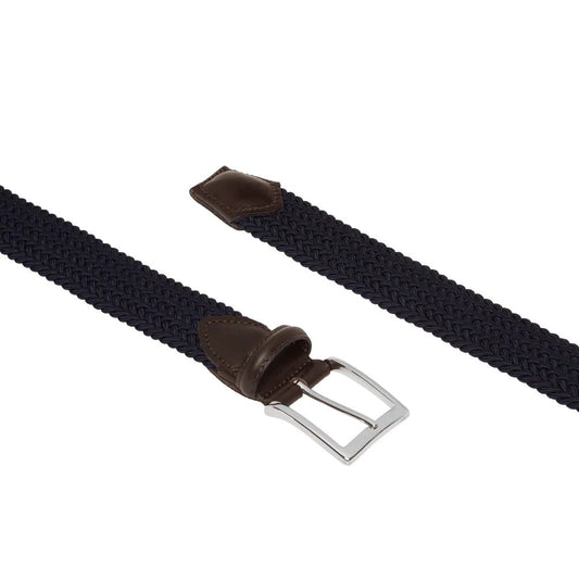 Young Ideas & Henmores -Viscose Stretch Belt 35mm -Navy Indigo Melange -SM