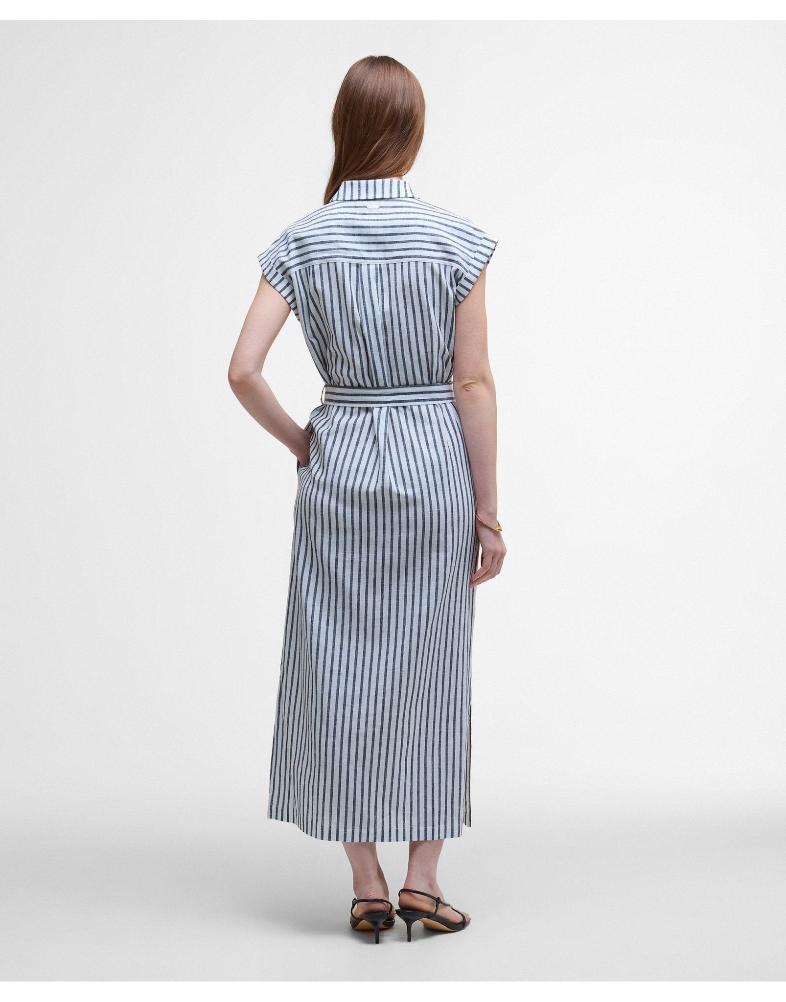 Young Ideas/Henmores - Abby Dress - NY73 Navy/White Stripe - 8