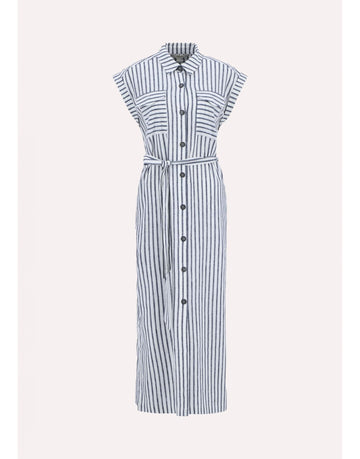 Young Ideas/Henmores - Abby Dress - NY73 Navy/White Stripe - 8
