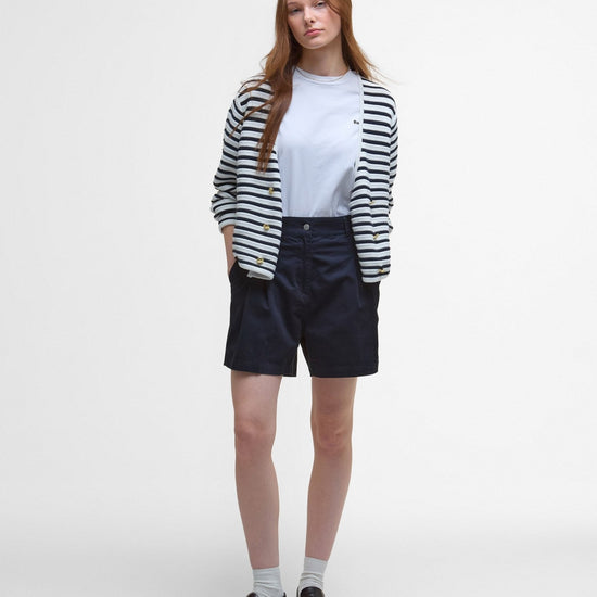 Young Ideas/Henmores - Abby Knitted Cardigan - WH71 Cloud/Navy - 8