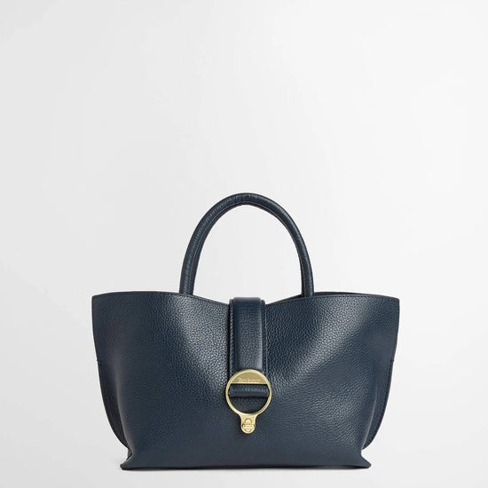 Young Ideas & Henmores -Alder Mini Leather Tote Bag -NY71 Navy -OS
