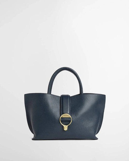 Young Ideas & Henmores -Alder Mini Leather Tote Bag -NY71 Navy -OS