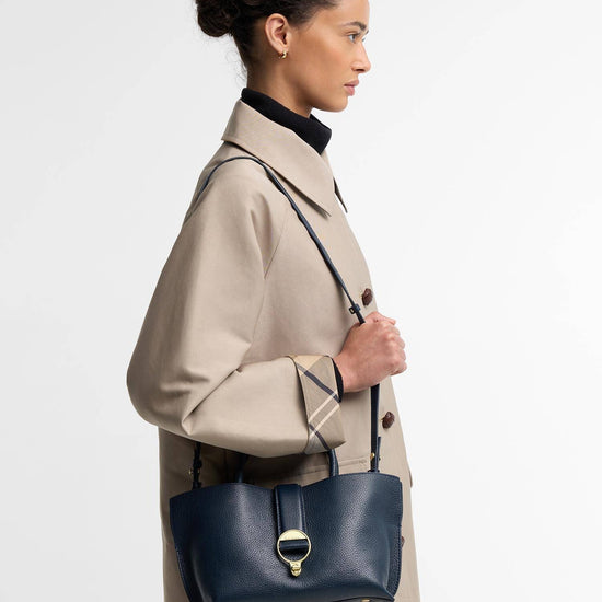 Young Ideas & Henmores -Alder Mini Leather Tote Bag -NY71 Navy -OS