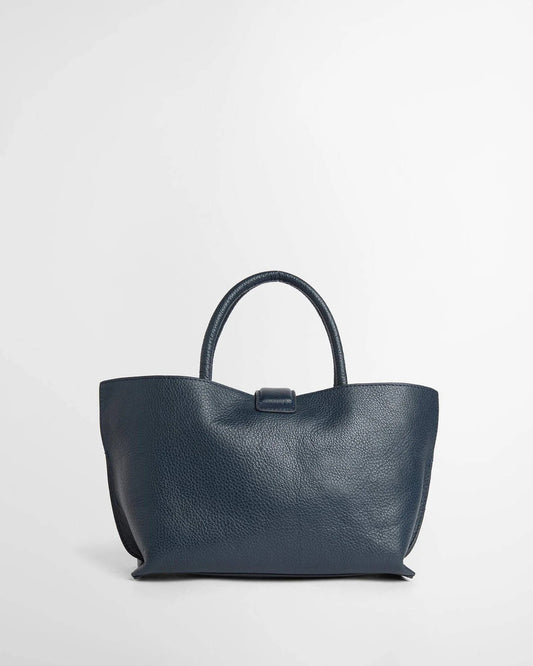 Young Ideas & Henmores -Alder Mini Leather Tote Bag -NY71 Navy -OS