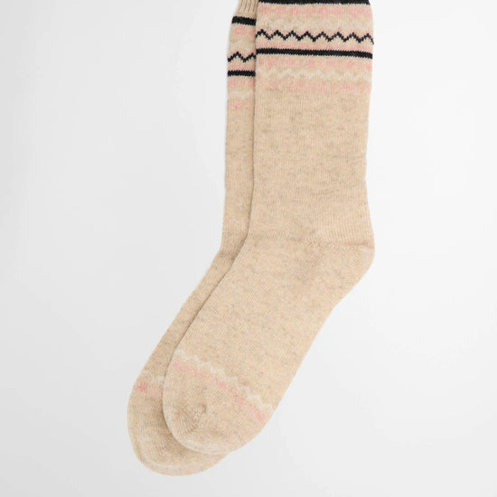 Young Ideas & Henmores -Anaise Fairisle Sock -BE11 Birch -L