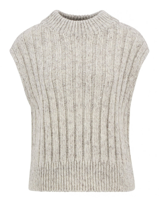 Young Ideas/Henmores - Anastasia Knitted Vest - BE11 Oat - 8