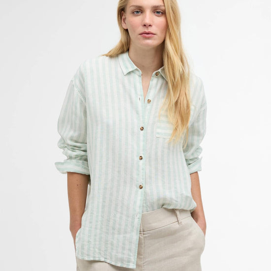 Young Ideas & Henmores - Annie Shirt - GN17 Spearmint Stripe - 8