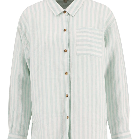 Young Ideas & Henmores - Annie Shirt - GN17 Spearmint Stripe - 8