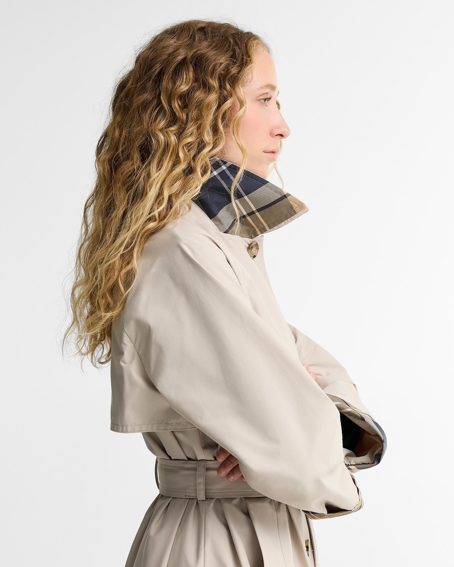 Young Ideas & Henmores -Antonella Showerproof Jacket -ST31 Mist/Birchwood Dress -8