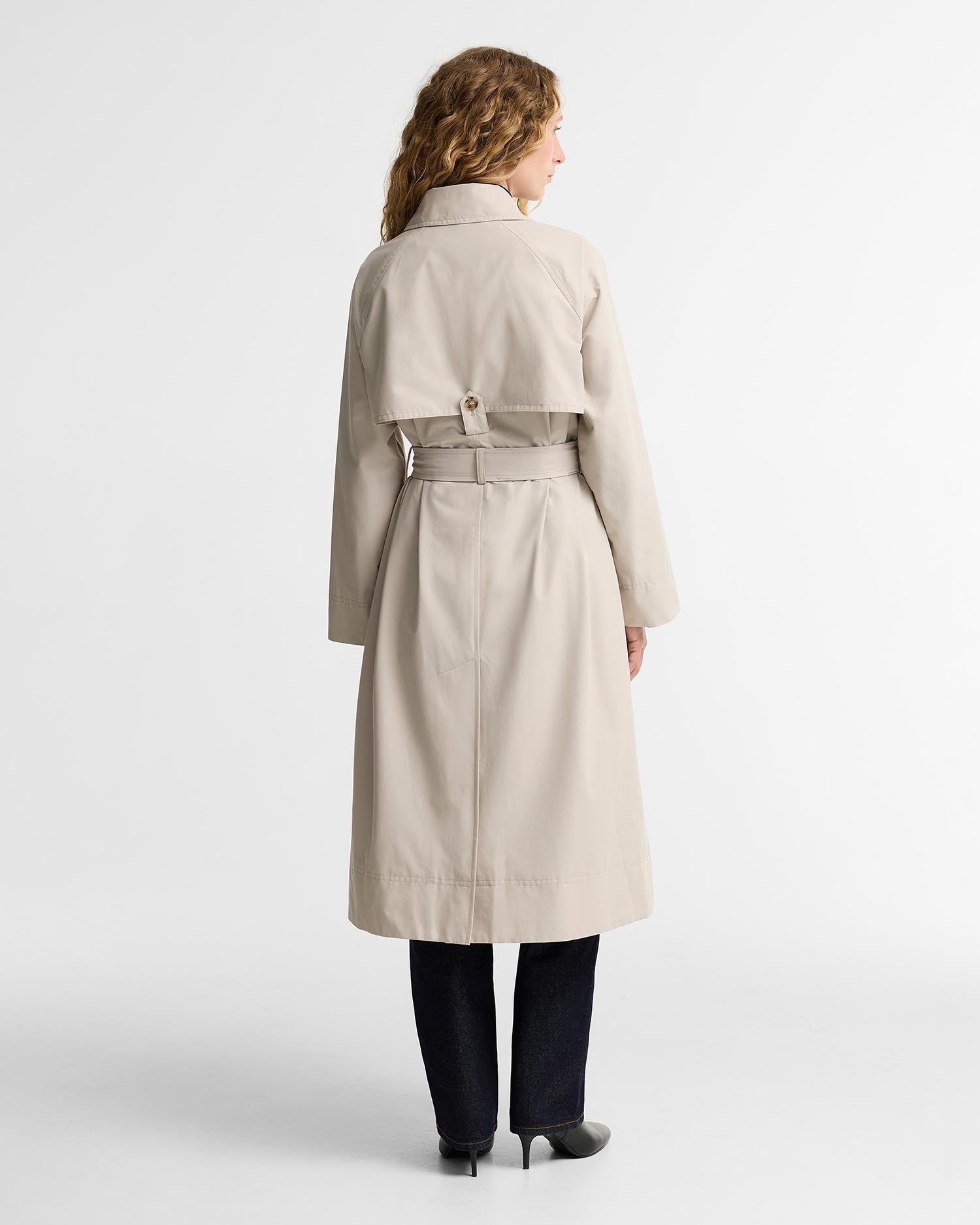 Young Ideas & Henmores -Antonella Showerproof Jacket -ST31 Mist/Birchwood Dress -8