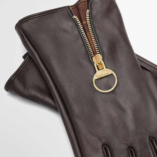 Young Ideas & Henmores -Arlene Leather Gloves -BR91 Brown/Muted -L