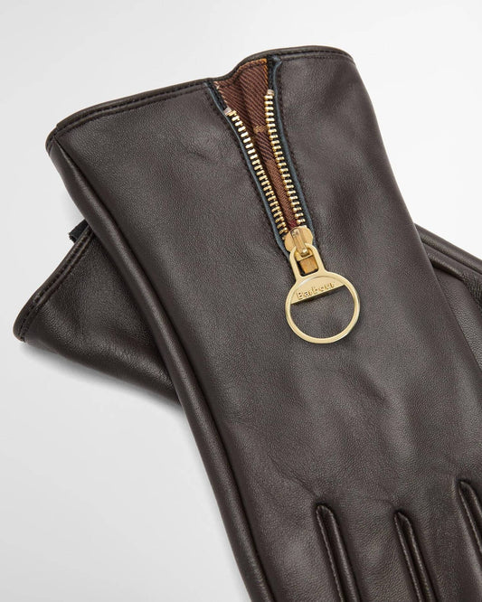 Young Ideas & Henmores -Arlene Leather Gloves -BR91 Brown/Muted -L