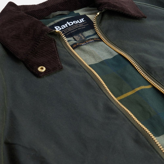 Young Ideas/Henmores - Arlene Wax Jacket - OL52 Fern/Ancient Tartan - 8