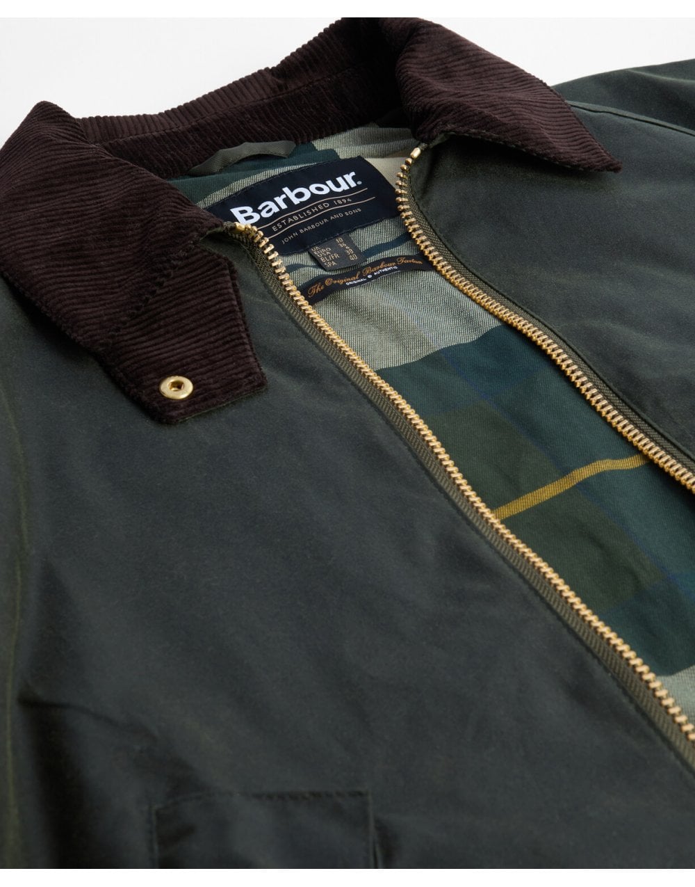 Young Ideas/Henmores - Arlene Wax Jacket - OL52 Fern/Ancient Tartan - 8