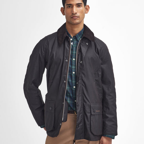 Young Ideas & Henmores -Ashby Wax Jacket -NY92 Navy -S