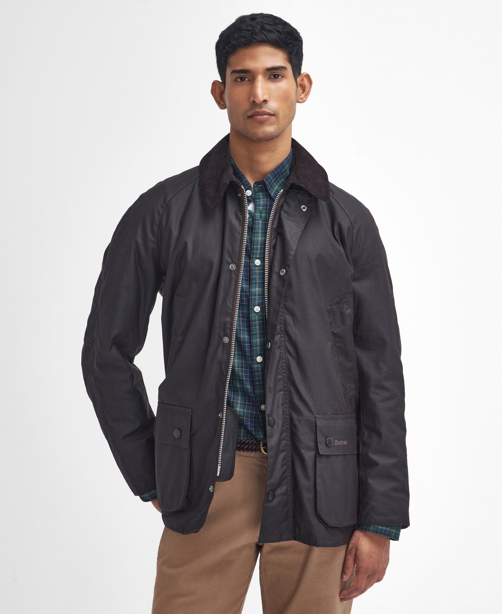 Young Ideas & Henmores -Ashby Wax Jacket -NY92 Navy -S