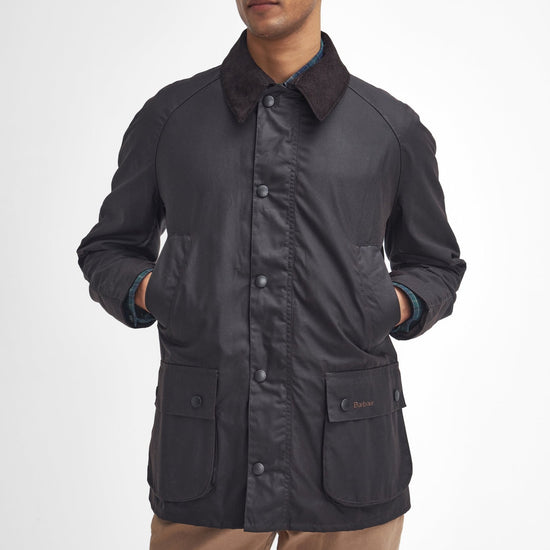 Young Ideas & Henmores -Ashby Wax Jacket -NY92 Navy -S