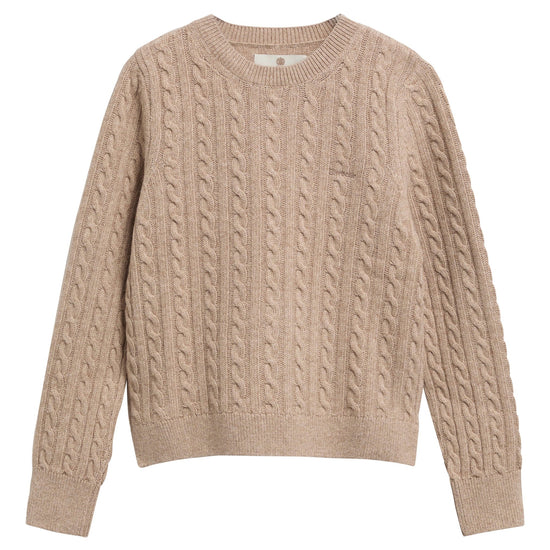 Young Ideas & Henmores -Ashdown Cable Knitted Jumper -BE54 Honey -8