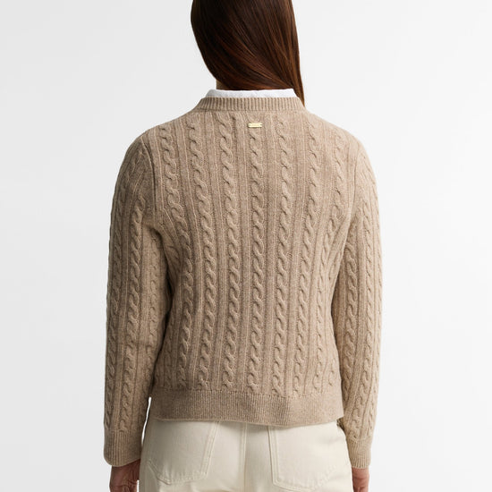Young Ideas & Henmores -Ashdown Cable Knitted Jumper -BE54 Honey -8