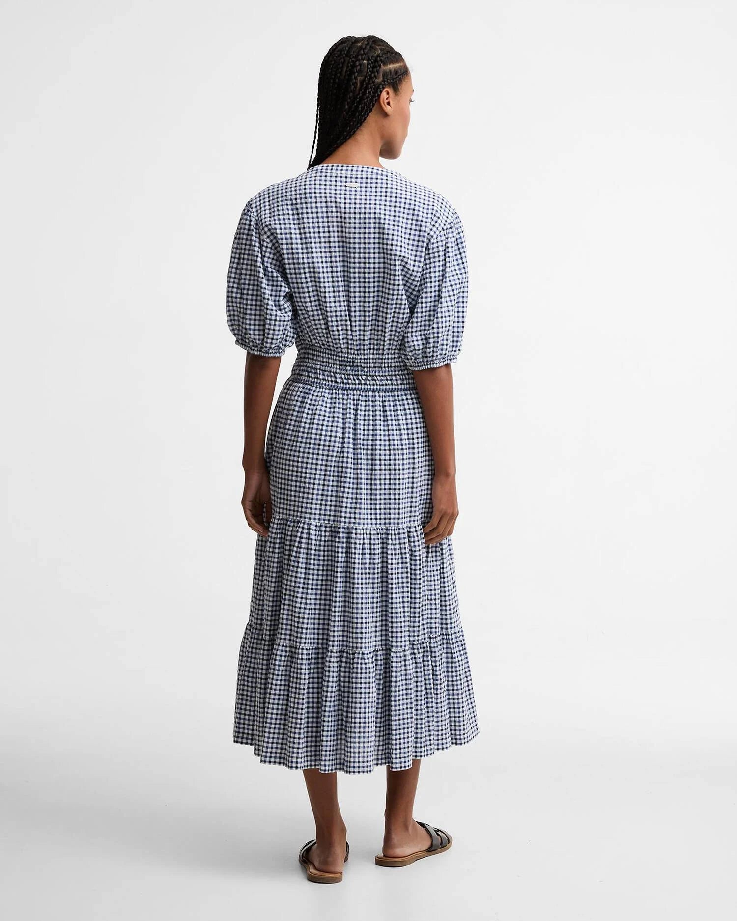 Young Ideas & Henmores - Ashwell Midi Dress - MI11 Multi Gingham - 8