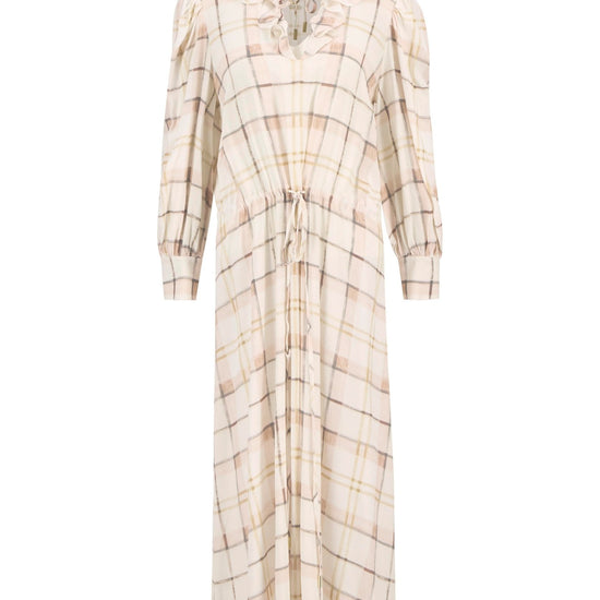 Young Ideas/Henmores - Asker Midi Dress - PI93 Silver Peony Painted Check - 8