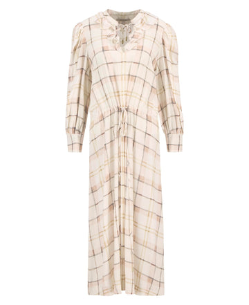 Young Ideas/Henmores - Asker Midi Dress - PI93 Silver Peony Painted Check - 8