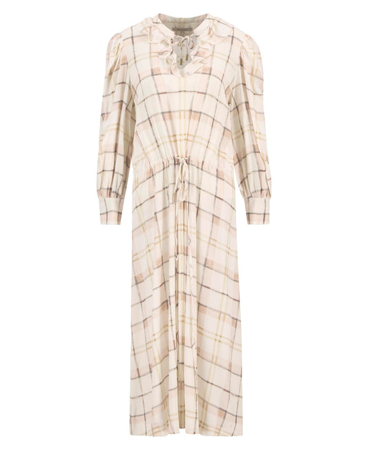 Young Ideas/Henmores - Asker Midi Dress - PI93 Silver Peony Painted Check - 8