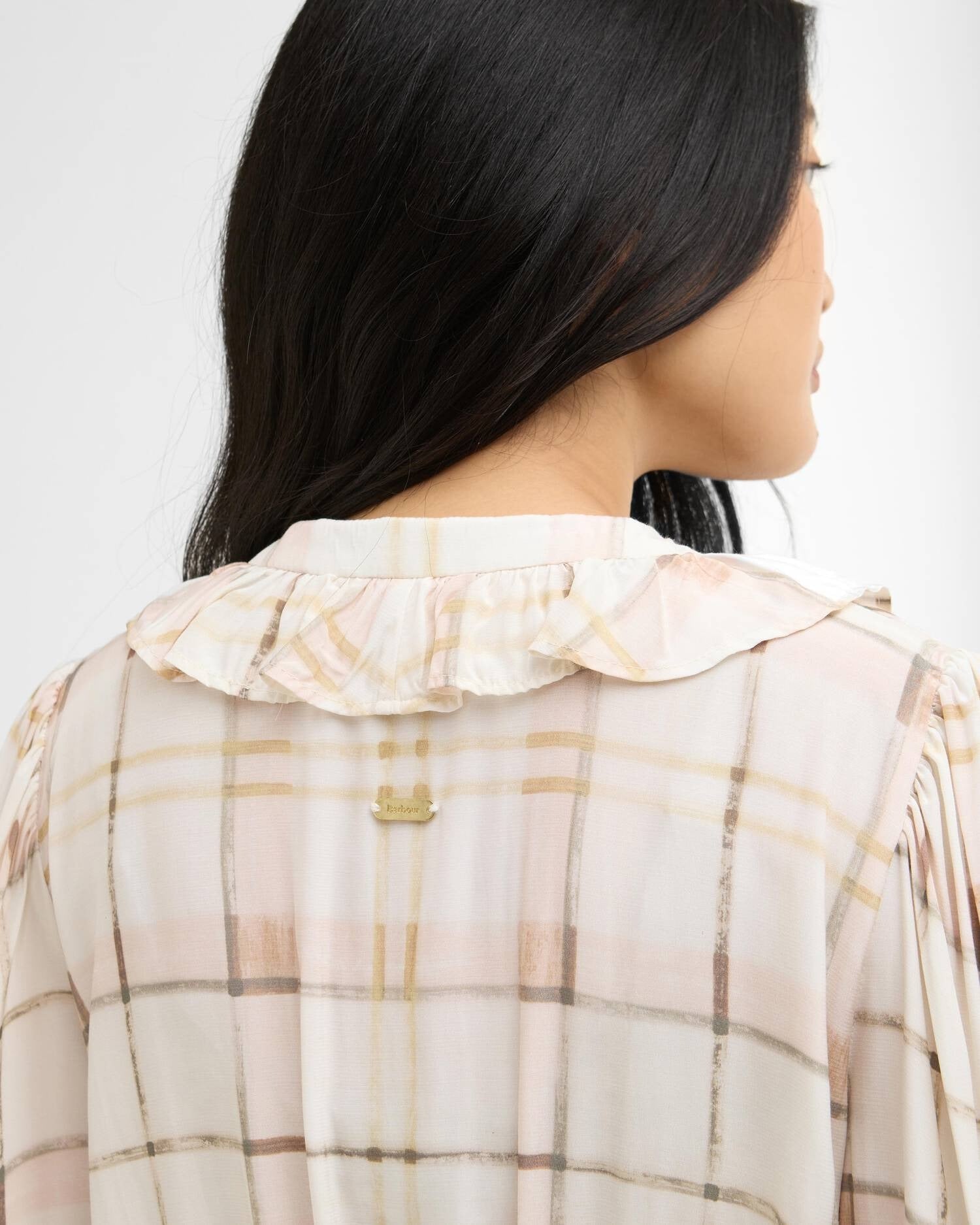 Young Ideas/Henmores - Asker Midi Dress - PI93 Silver Peony Painted Check - 8