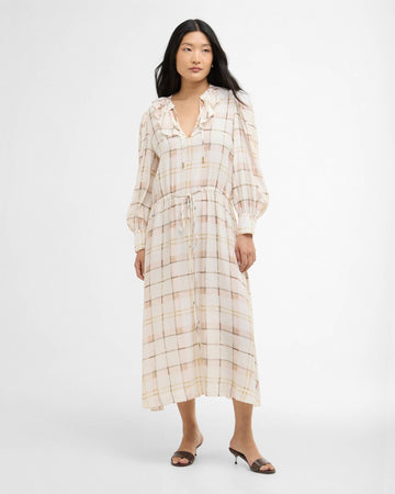 Young Ideas/Henmores - Asker Midi Dress - PI93 Silver Peony Painted Check - 8