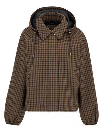 Young Ideas/Henmores - Audrey Showerproof Jacket - BR51 Vicuna Gingham Check - 8