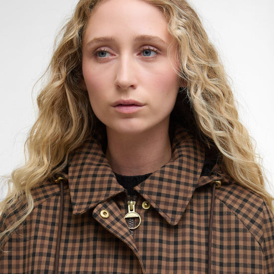 Young Ideas/Henmores - Audrey Showerproof Jacket - BR51 Vicuna Gingham Check - 8