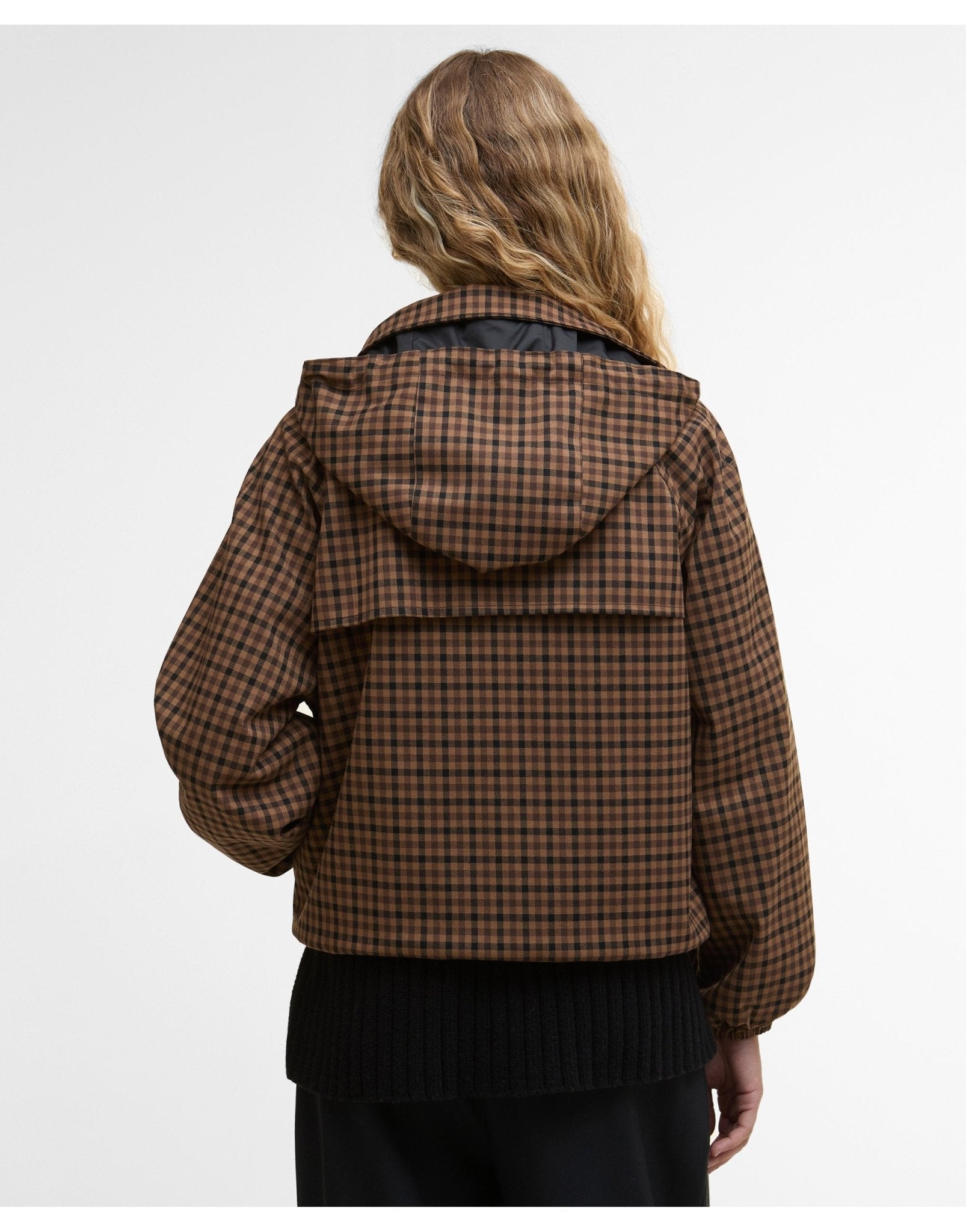 Young Ideas/Henmores - Audrey Showerproof Jacket - BR51 Vicuna Gingham Check - 8