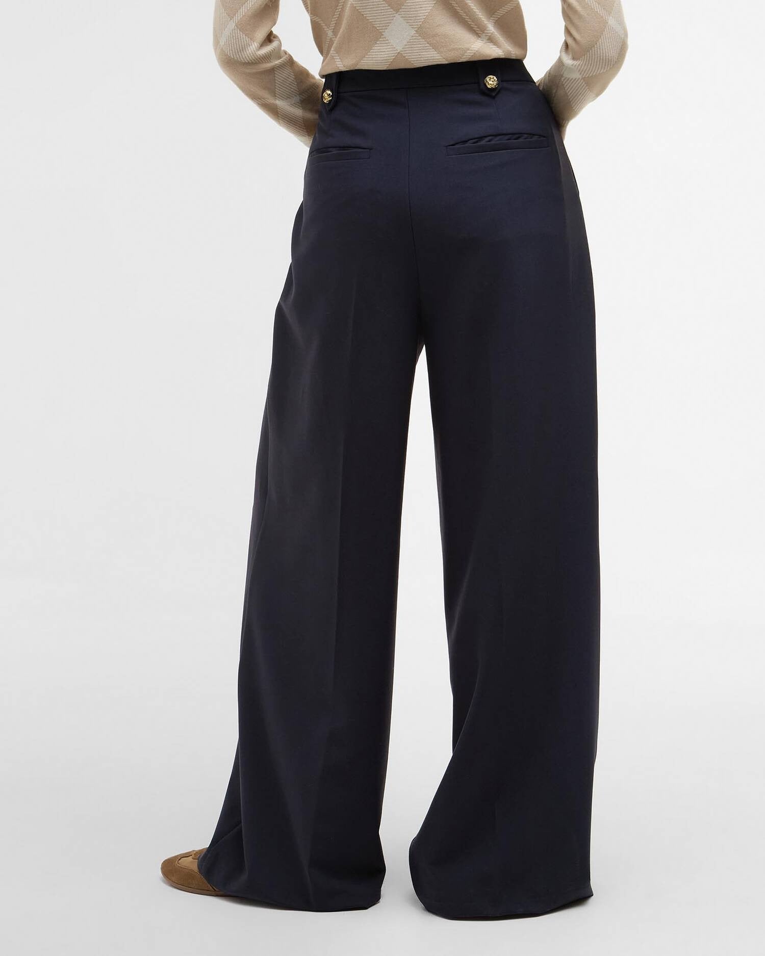 Young Ideas/Henmores - Avery Wide Leg Trousers - NY99 Dark Navy - 8