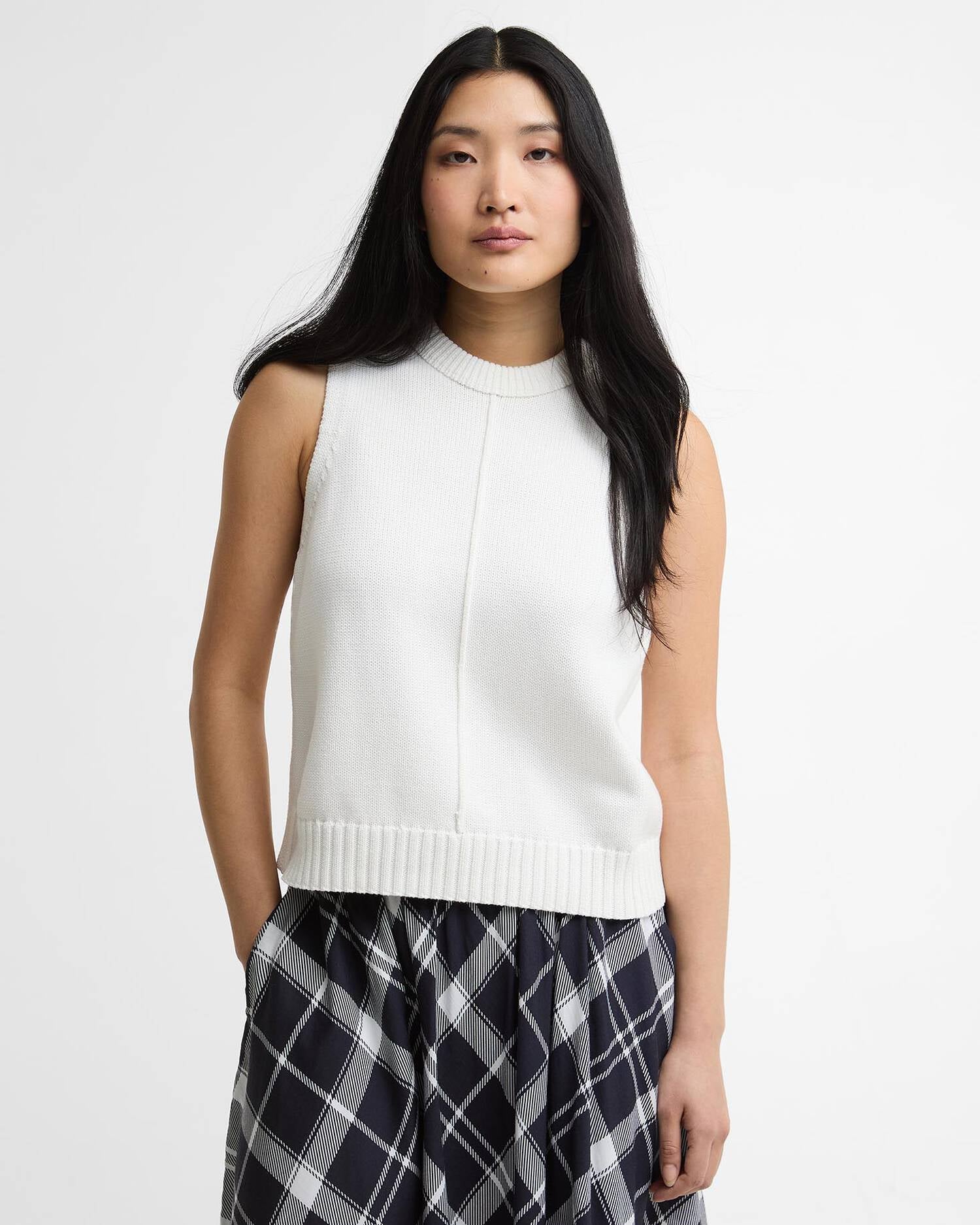 Young Ideas & Henmores - Avon Knitted Vest - WH71 Cloud - 8