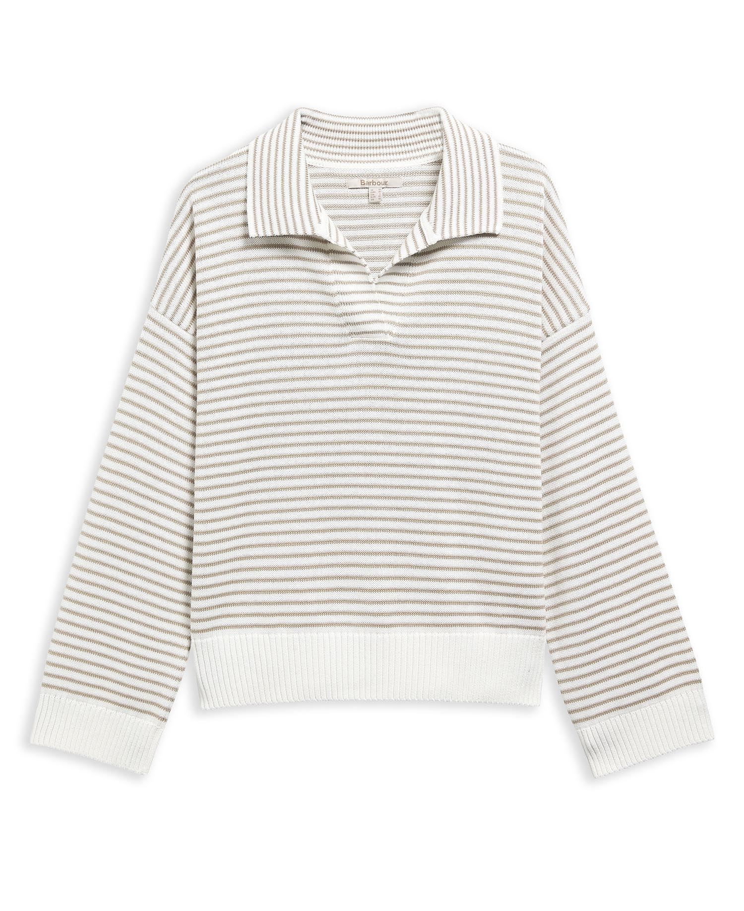 Young Ideas & Henmores - Aylesby Knitted Jumper - WH71 Cloud/Sand Stripe - 8