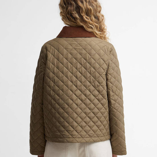 Young Ideas & Henmores - Aylesby Quilted Jacket - GN31 Dusky Green - 8