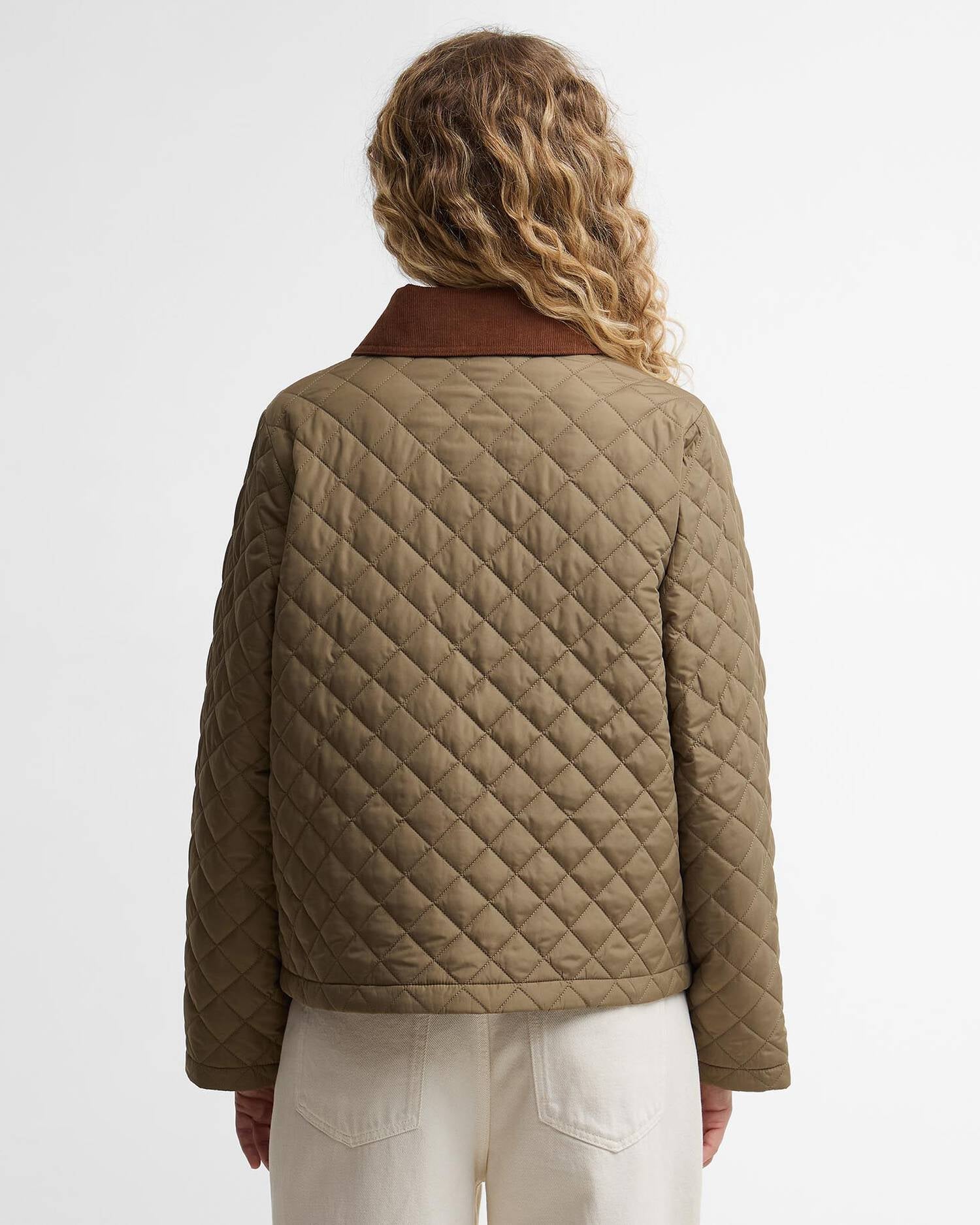 Young Ideas & Henmores - Aylesby Quilted Jacket - GN31 Dusky Green - 8