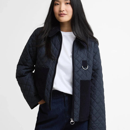 Young Ideas & Henmores - Aylesby Quilted Jacket - GN31 Dusky Green - 8