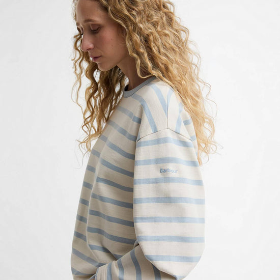 Young Ideas & Henmores - Aylesby Striped Sweatshirt - NY96 Dark Navy/Cloud Stripe - 8